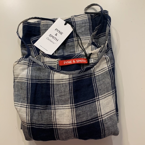 Pyne & Smith Model No.34 Spaghetti Strap Midi Dress (Brighton Plaid) - Picture 7 of 11